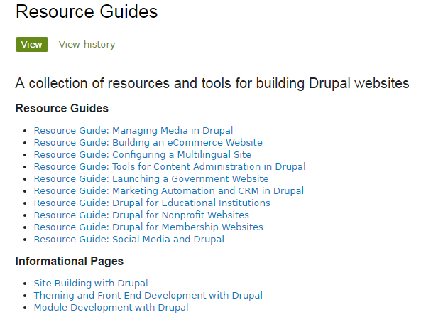 Drupal Resource Guide