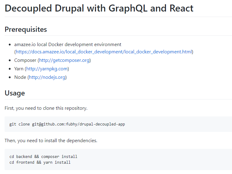 Decoupled Drupal with GraphQL and React