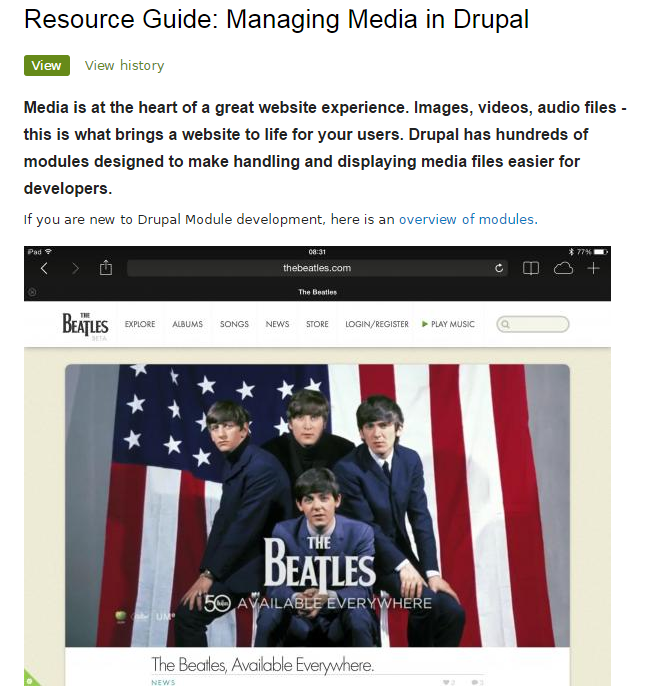 Drupal Media モジュール Resource Guide