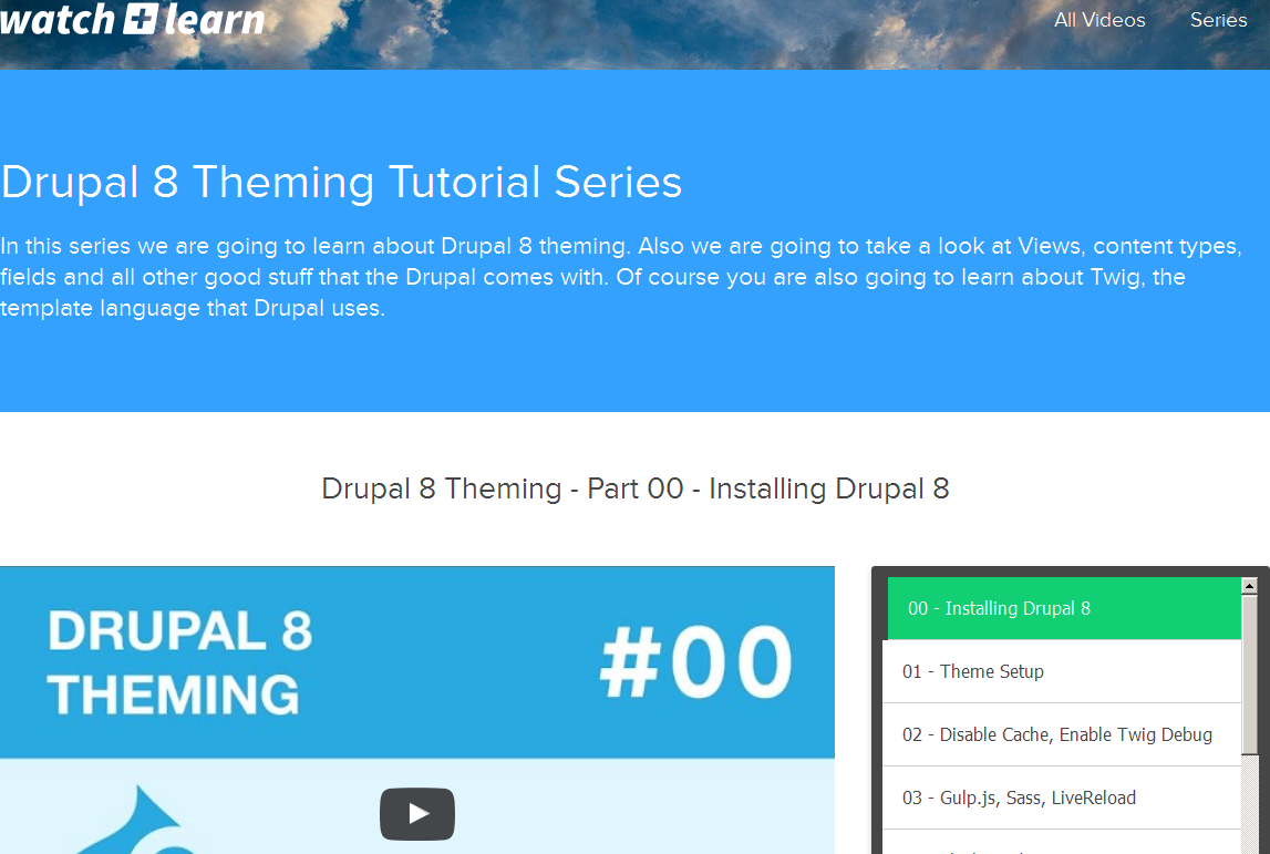 Drupal 8  theme