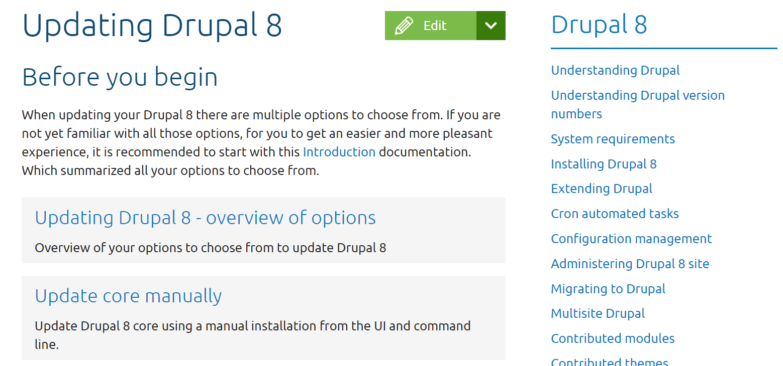 Update Drupal 8 更新　コア　Drushコマンド